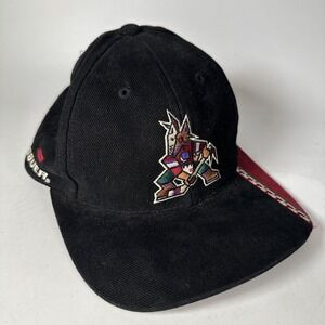 Vintage 90s Drew Pearson Phoenix Coyotes Logo Design Snapback Hat NHL One Size
